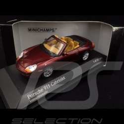 Porsche 996 Carrera Cabriolet 1998 arena rot 1/43 Minichamps 400061092