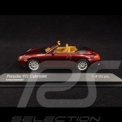 Porsche 996 Carrera Cabriolet 1998 arena rot 1/43 Minichamps 400061092