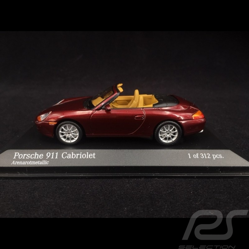 Porsche 996 Carrera Cabriolet 1998 arena rot 1/43 Minichamps 400061092