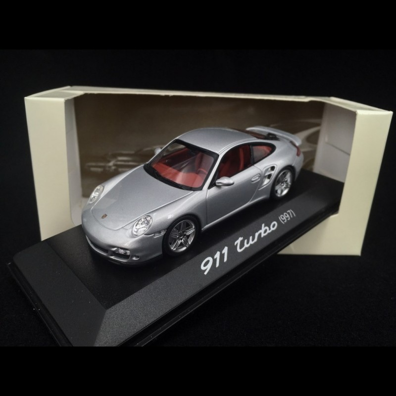 Minichamps 1/43 Porsche 911 Turbo (997) 2006 – Gris – Occasion