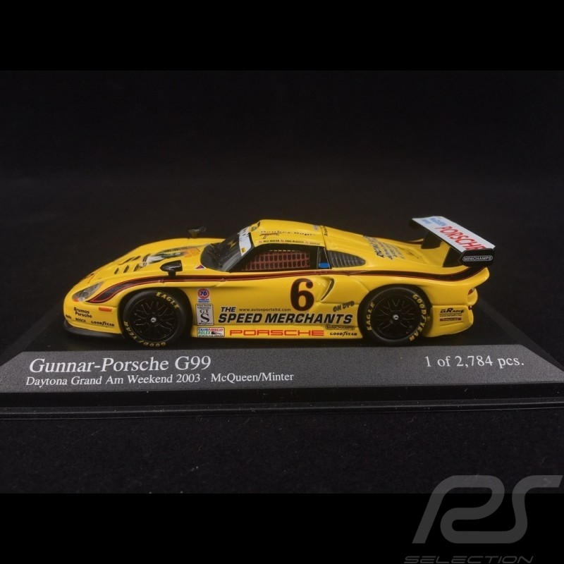 Porsche 911 typ 996 GT1 Gunnar G99 n° 6 Daytona Grand Am Weekend 2003 1/43 Minichamps 400036866