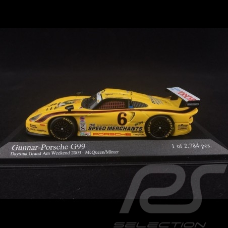 Porsche 911 typ 996 GT1 Gunnar G99 n° 6 Daytona Grand Am Weekend 2003 1/43 Minichamps 400036866