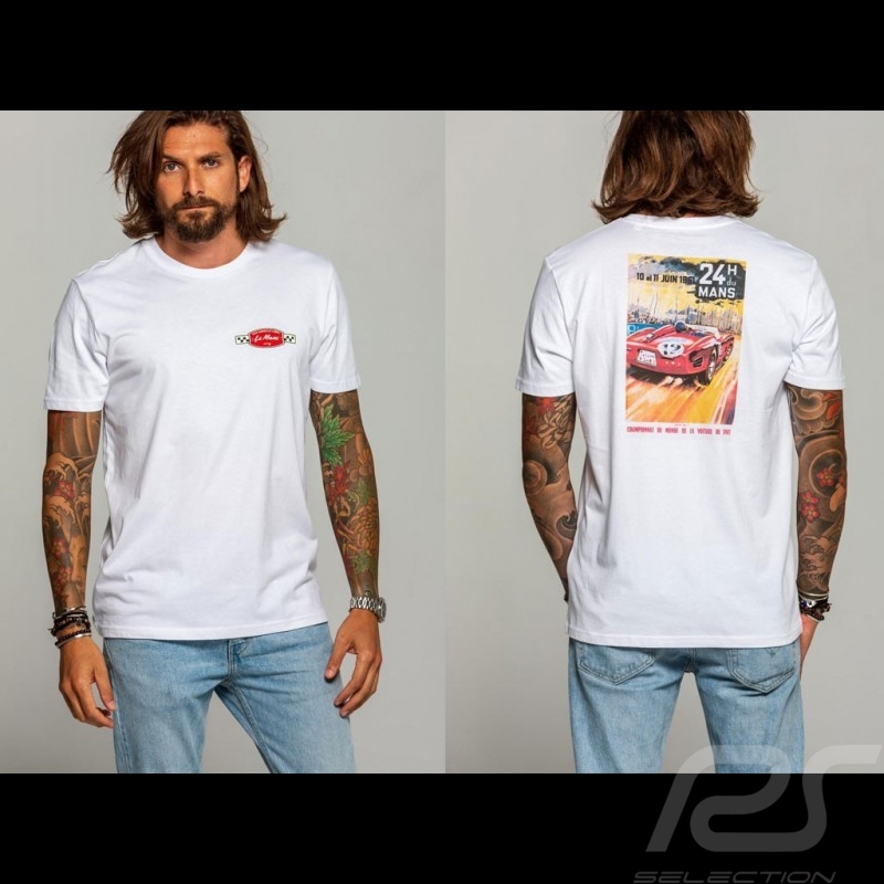 T-shirt 24h du Mans 1961 Red logo / Poster White - men