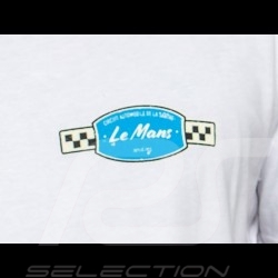 T-shirt 24h du Mans 1959 Logo bleu blue blau / Affiche Posyer Plakat Blanc White Weißhomme
