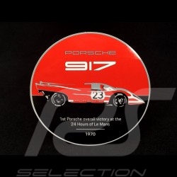 Badge de grille Porsche 917 n° 23 50 ans victoire Le Mans 1970 Rouge / Noir WAP0509170MSZG