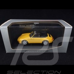 Porsche 911 type 993 Carrera Cabriolet Gelb 1/43 Minichamps  WAP020008