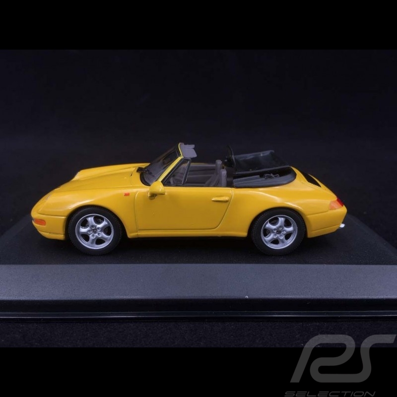 Porsche 911 type 993 Carrera Cabriolet Jaune Yellow Gelb 1/43 Minichamps  WAP020008