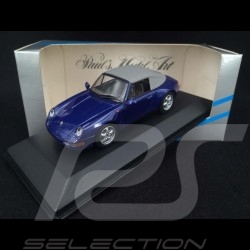 Porsche 911 type 993 Carrera Cabriolet Iris Blue 1/43 Minichamps 430063041