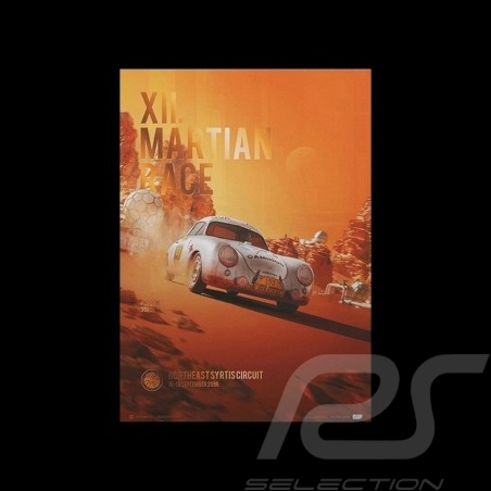 Porsche Poster 356 SL n° 153 XII Martian Race 2096 Limitierte Auflage
