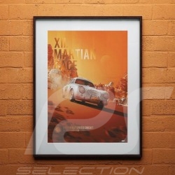 Poster Porsche 356 SL n° 153 XII Martian Race 2096 Edition limitée