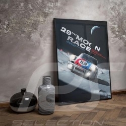 Porsche Poster 911 2.8 Carrera RSR n° 59 Brumos 29th Moon Race 2078 Limited edition