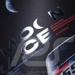 Porsche Poster 911 2.8 Carrera RSR n° 59 Brumos 29th Moon Race 2078 Limitierte Auflage