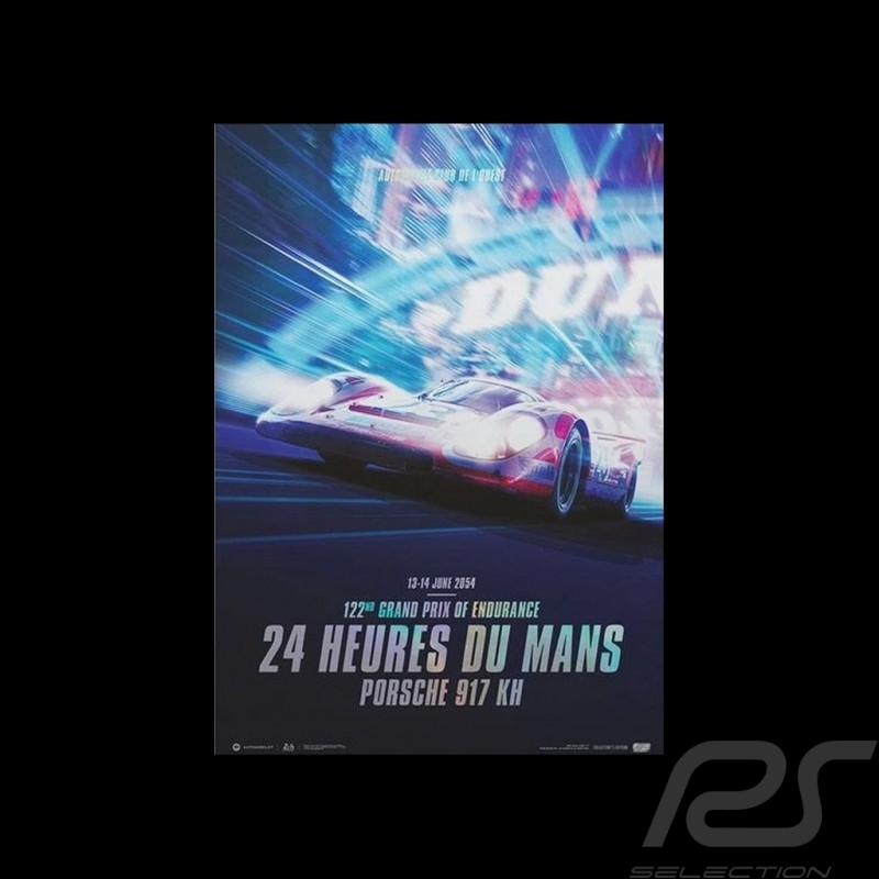 Porsche 804 Grosser Preis von Frankreich reproduction d'une affiche originale de Erich Strenger
