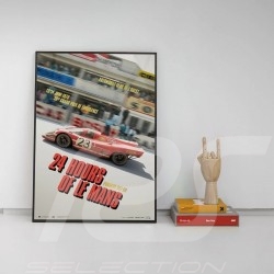 Porsche 804 Grosser Preis von Frankreich reproduction d'une affiche originale de Erich Strenger