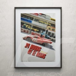 Porsche 804 Grosser Preis von Frankreich reproduction d'une affiche originale de Erich Strenger