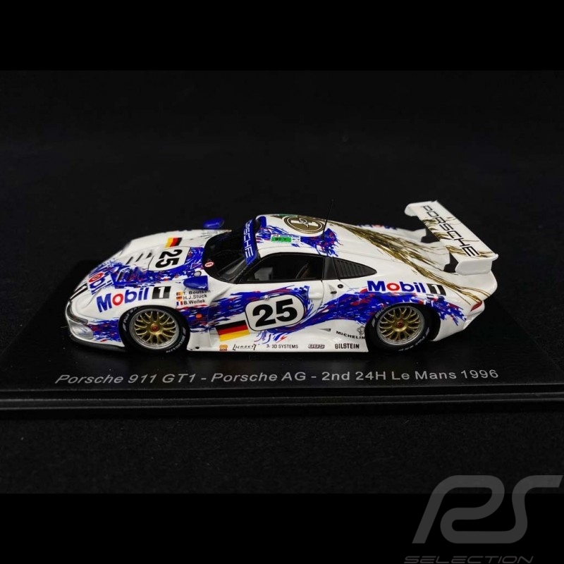 Porsche 911 type 996 GT1 Porsche AG n° 25 Le Mans 1996 1/43 Spark S5602