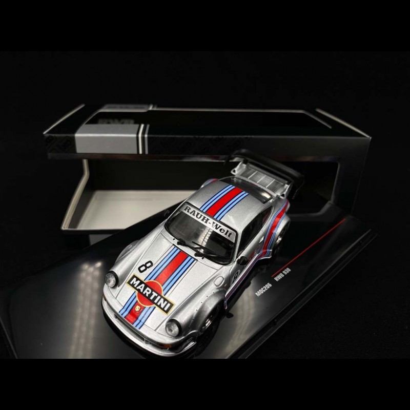 Porsche 911 type 930 RWB Rauh-Welt n° 8 Martini Silver 1/43 IXO