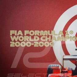Poster Ferrari F1 World champions 2000 - 2009 Edition limitée