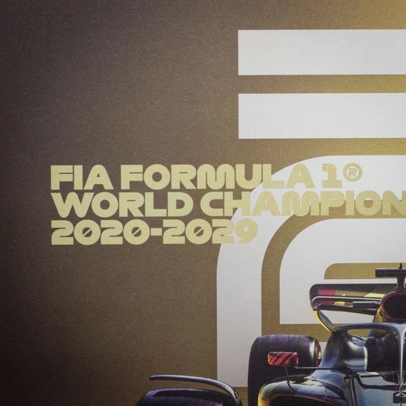 F1 Poster World champions 2020 - 2029 The future lies ahead Limited  edition