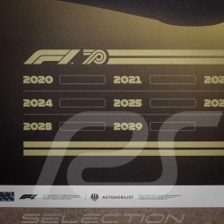 Poster F1 World champions 2020 - 2029 "The future lies ahead" Edition limitée