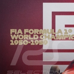 Maserati Poster F1 World champions 1950 - 1959 Limitierte Auflage