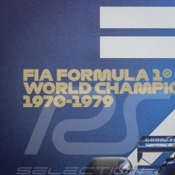 Tyrrell Poster F1 World Champions 1970 - 1979 Limitierte Auflage