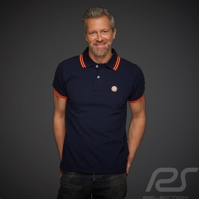 Polo-shirt Klassische Gulf Summer of Racing Marineblau - Herren