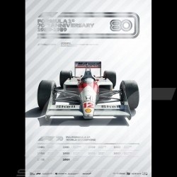 Set 8 posters F1 70ème anniversaire collection complète Edition limitée