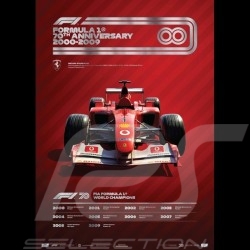 Set 8 posters F1 70ème anniversaire collection complète Edition limitée