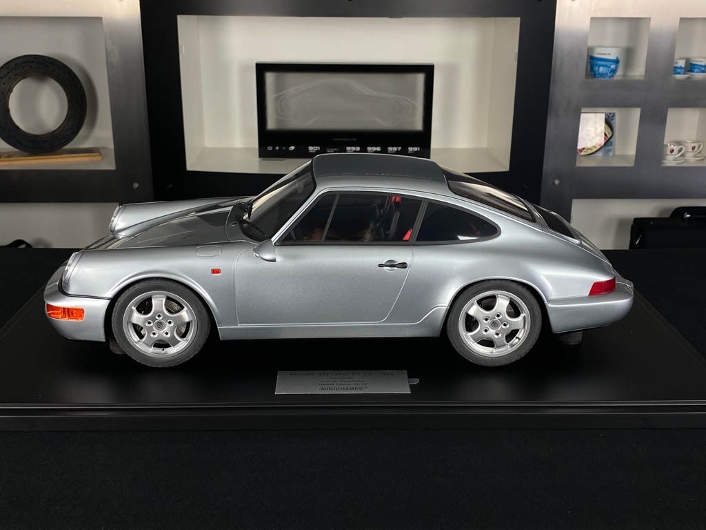 Porsche 911 Carrera Rs 3 6 Type 964 1994 Silver Metallic 1 8 Minichamps Selection Rs