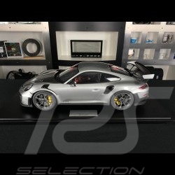Porsche 911 GT2 RS type 991.2 2018 GT Silver 1/8 Minichamps 800620004