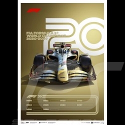 Set 8 posters F1 70ème anniversaire collection complète Edition limitée
