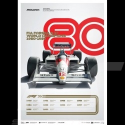 Set 8 posters F1 70ème anniversaire collection complète Edition limitée