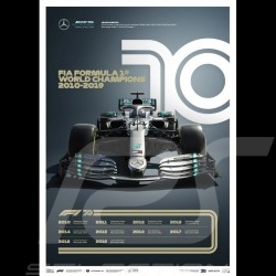 Set 8 posters F1 70ème anniversaire collection complète Edition limitée