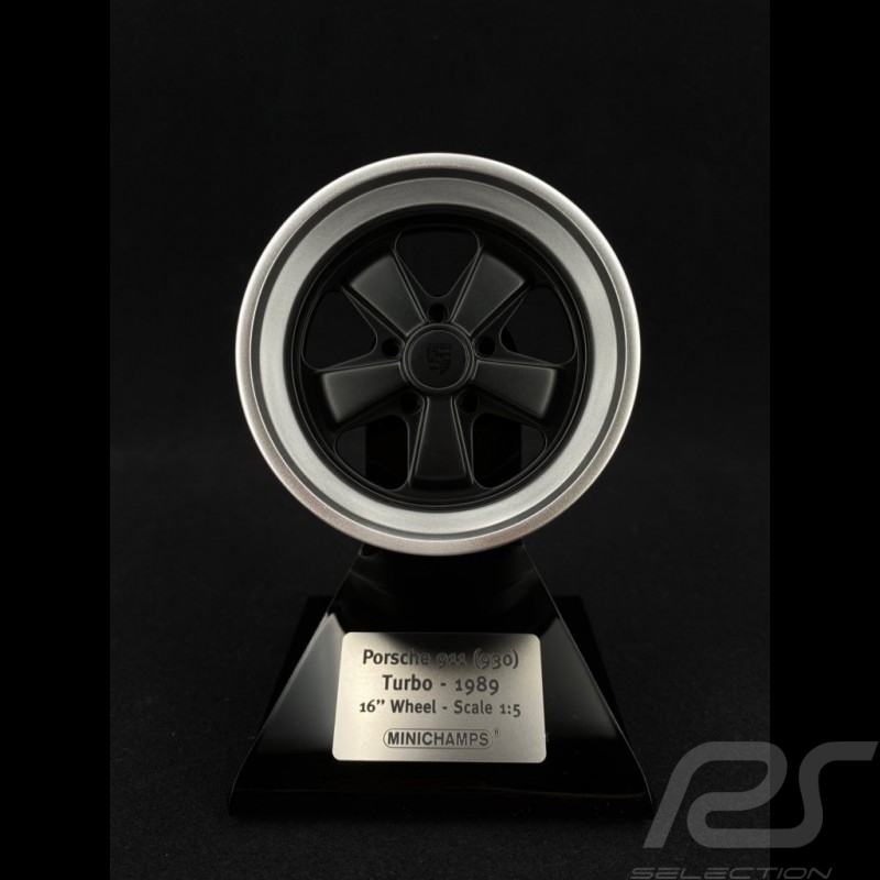 Porsche 911 Turbo type 930 Rim 1989 Black / Silver grey 1/5 Minichamps 500601930