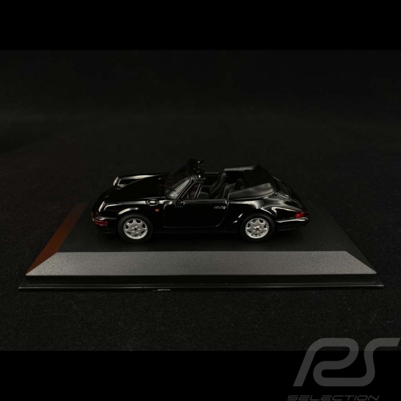 Porsche 911 Carrera 4 Cabriolet type 964 1990 black 1/43 Minichamps 940067331
