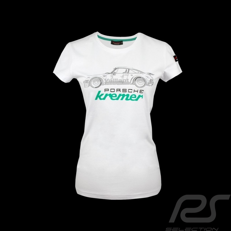 T-shirt Kremer racing Porsche 911 Carrera RSK 3.0 n° 9 Vaillant blanc - femme T-shirt Kremer racing Porsche 911 Carrera RSK 3.0 n° 9 Vaillant blanc - femme
