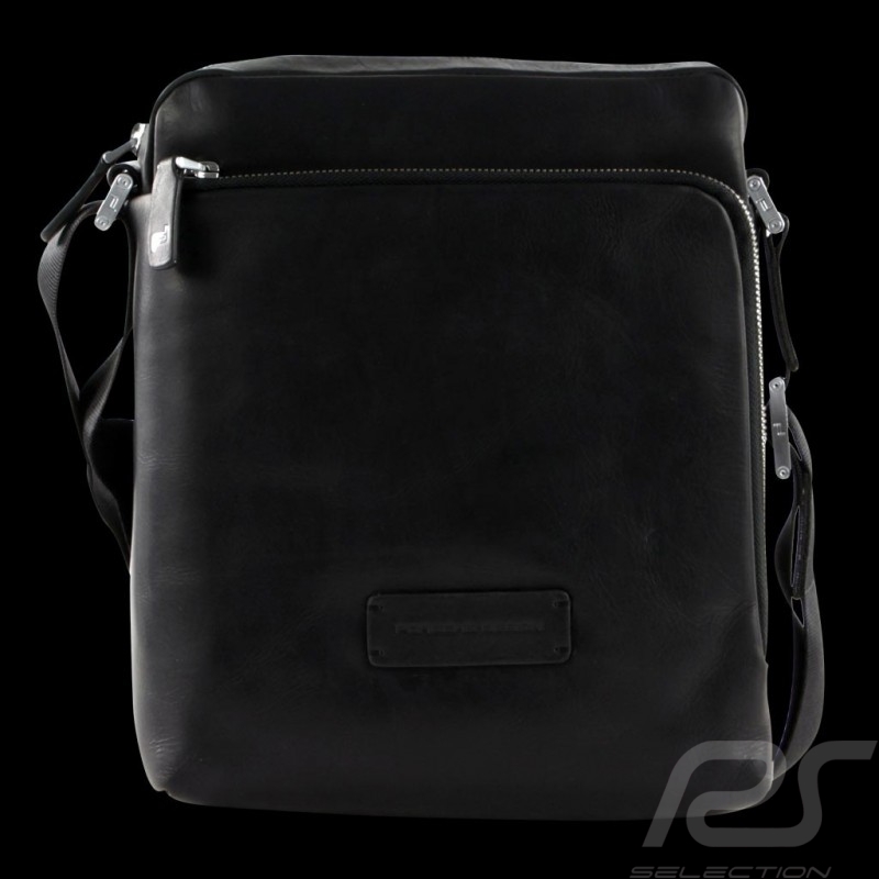 Porsche Design bag Urban Courier SVZ Shoulder bag Black Leather 4090002755