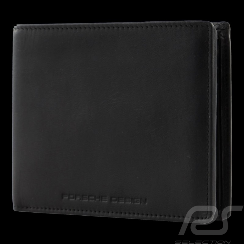 Porsche Design wallet Urban Courier H10 Credit card holder 3 flaps  Black leather 4090002696