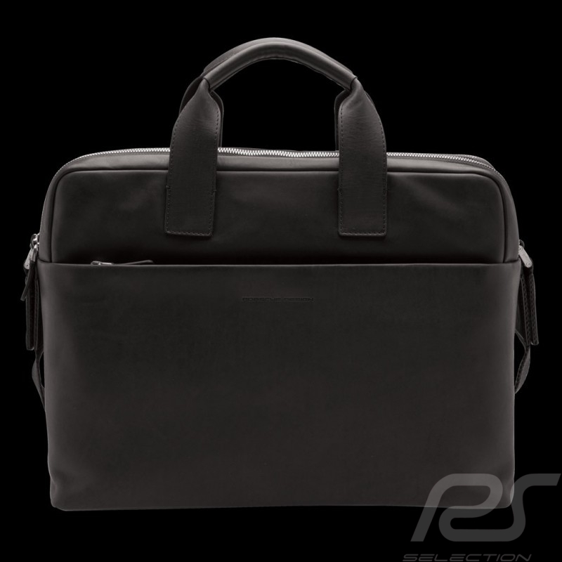 Sac Porsche Design Porte-documents / Ordinateur Urban Courier 2.0 MHZ Cuir Noir 4090002939 briefbag Aktentasche