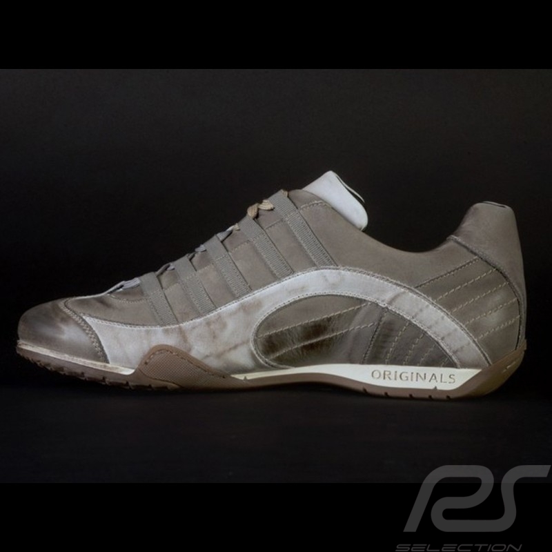 Chaussure Sport sneaker / basket Style pilote Beige V2 - homme