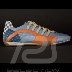 Chaussure Sport sneaker / basket style pilote bleu Gulf V2 - homme