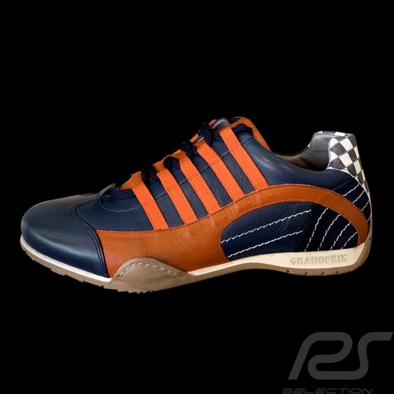 Sneaker / Basket Schuhe Style Rennfahrer Marineblau / orange - Herren