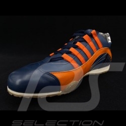 Sneaker / basket shoes Style race driver Navy blue / orange - men