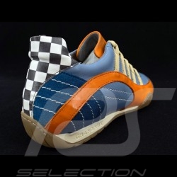 Sneaker / Basket Schuhe style Rennfahrer Gulf blau V2 - Herren