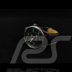 Porsche 911 250 km/h Tachometer Uhr Chromgehause / schwarz Wahl / grüne Zahlen