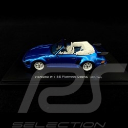 Porsche 911 Turbo SE 1988 Cabriolet Flatnose Blue 1/43 Autocult ATC60045