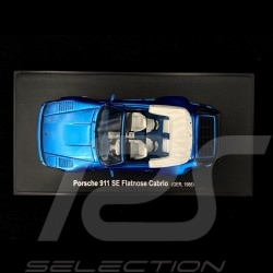 Porsche 911 Turbo SE 1988 Cabriolet Flachbau Blau 1/43 Autocult ATC60045