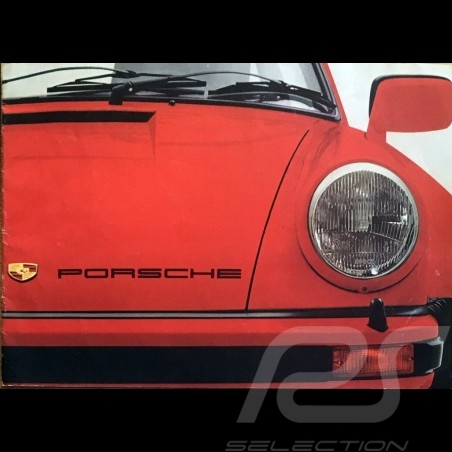 Porsche Broschüre Porsche Bereich 1977 in Englisch