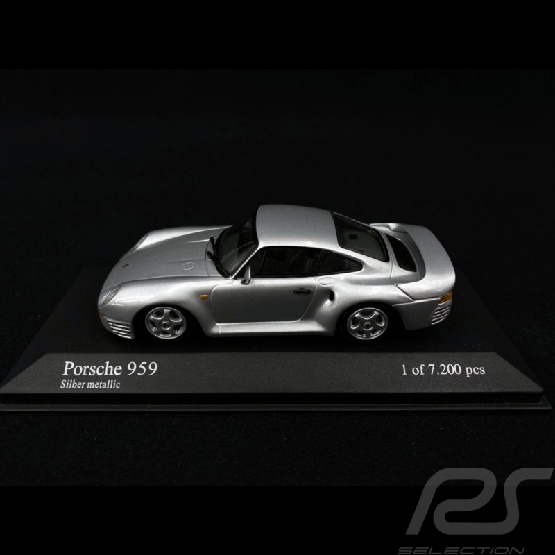 Porsche 959 1987 Gris argent métallisé 1/43 Minichamps 400062520